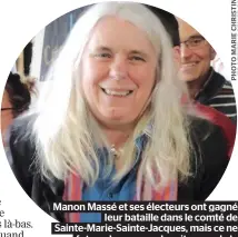  ??  ?? Manon Massé et ses électeurs ont gagné leur bataille dans le comté de Sainte-marie-sainte-jacques, mais ce ne fut pas le cas pour les citoyens de la Mauricie qui ont perdu un comté sur cinq.