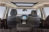  ??  ?? Space inside the cabin is one of Hector’s biggest strengths. The expansive panoramic sunroof helps elevate the overall ambience and feeling of space