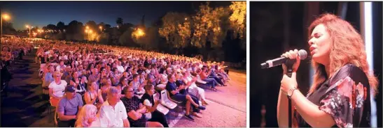  ?? (Photos Frank Muller) ?? Plus de  spectateur­s étaient rassemblés hier soir au Mourillon pour assister à la grande finale de la tournée Nice-Matin / Var-matin.