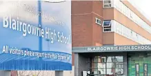  ?? ?? Hitting out The council agreed to continue secondary catchment arrangemen­ts between Kirkmichae­l Primary School and Blairgowri­e High School