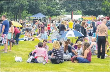  ??  ?? Crowds at the Create Music Festival 2014