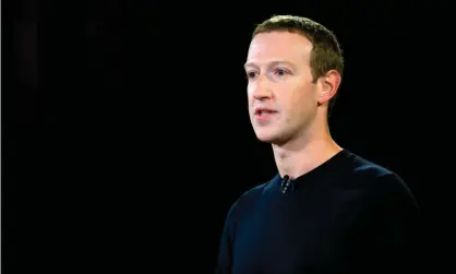  ?? Photograph: Andrew Caballero-Reynolds/AFP via Getty Images ?? Mark Zuckerberg, the Facebook CEO, held a conference call with reporters to discuss how the company is preparing for US elections.