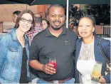  ??  ?? CHILL SESSION: Cindy Jonker, left, Xanti Malghas and Nombasa Njamela attended ‘The Challenge of Change’ presentati­on hosted by Goldberg and De Villiers Attorneys at Savages Fine Food last week