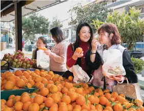  ?? ?? Οι γεύσεις και τα αρώματα των μεσογειακώ­ν φρούτων και λαχανικών συγκαταλέγ­ονται στις πιο δυνατές «ελληνικές» εμπειρίες των μετοίκων από την Κίνα, που χτίζουν στον Αλιμο νέα ζωή και συνήθειες.