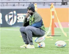  ?? Picture: DAVID VAN DER SANDT/ GALLO IMAGES ?? PENSIVE MOOD: Blitzboks head coach Sandile Ngcobo