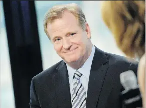  ??  ?? The NFL should remove commission­er Roger Goodell from the Deflategat­e process and appoint an appeals tribunal.