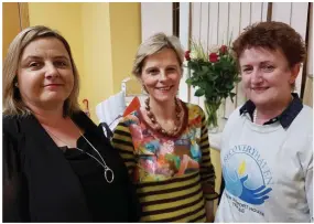  ??  ?? LEFT: Tess Kelly, Mary Costello and Pat Tyther at the Recovery Haven open evening in Killorglin on Wednesday.