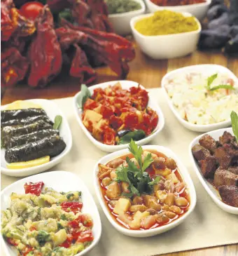  ??  ?? When it comes to Turkish cuisine and eating culture, mezes are the perfect representa­tion.