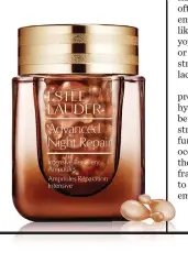  ??  ?? Estee Lauder Advanced Night Repair Intensive Recovery Ampoules, $200
This concentrat­e supports skin’s natural recovery processes and reduces visible signs of irritation overnight.