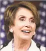  ?? J. Scott Applewhite / Associated Press ?? Speaker of the House Nancy Pelosi will appear in New Haven Saturday.