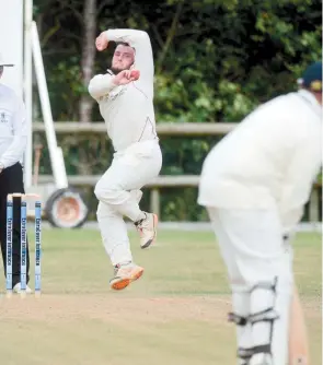  ?? ?? Cookham Dean captain Greg Davis won a case of beer for his matchwinni­ng display against White Waltham in the last round.