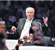  ??  ?? It’s the music that matters: Bernard Haitink conducting his 90th Prom at the Albert Hall