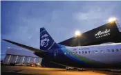  ?? LINDSEY WASSON / AP ?? Alaska Airlines has begun flying Boeing 737 Max 9 jetliners again for the first time after a panel blew out of the side of one of the airline’s planes.