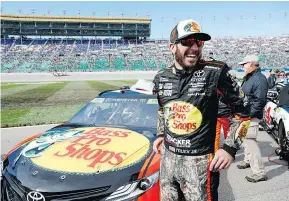  ?? — THE ASSOCIATED PRESS ?? Martin Truex Jr. made it seven victories on the season with his NASCAR Cup win Sunday at Kansas Speedway Sunday.