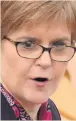  ??  ?? URGENCY Nicola Sturgeon