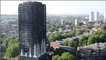  ??  ?? Questions have been raised in the wake of the Grenfell Tower tragedy in London in the summer