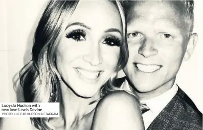  ?? PHOTO: LUCY-JO HUDSON INSTAGRAM ?? Lucy-Jo Hudson with new love Lewis Devine