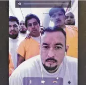  ?? Olivia P. Tallet / Staff ?? Immigrants at the Houston Contract Detention Facility speak in a video call about the living conditions there and the rise in COVID-19 cases.