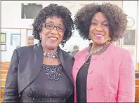  ?? LAURA JEAN GRANT/CAPE BRETON POST ?? Sisters Isabel Waterman, left, and Mayan Francis have a lot of memories in St. Philip’s African Orthodox Church in Whitney Pier. Their father, George Francis, served as rector at the church for more than 40 years, followed by Isabel’s husband,...