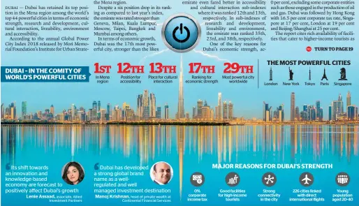  ??  ?? KT GRAPHIC • SOURCES: GLOBAL POWER CITY INDEX 2018 AND KT RESEARCH