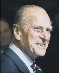  ?? Picture: Getty Images ?? SMILING
Prince Philip pictured in 2015.