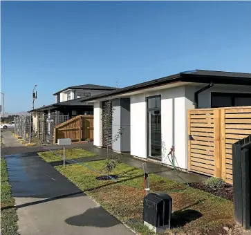  ??  ?? This twobedroom KiwiBuild house at 5 Te Rito St in Marshland is on the market for $459,000.