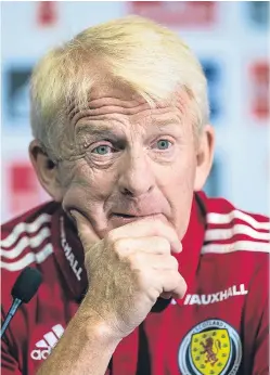  ?? Picture: SNS. ?? Gordon Strachan: still has players behind him.