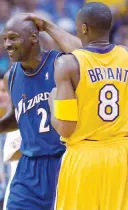  ?? ANSA ?? Jordan, 52 anni, e Kobe (37) nel 2003
