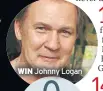  ??  ?? WIN Johnny Logan