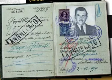  ??  ?? FLYKT GENOM ITALIEN
Precis som många andra nazister fick Mengele ett italienskt pass som gjorde att han kunde fly till Sydamerika.