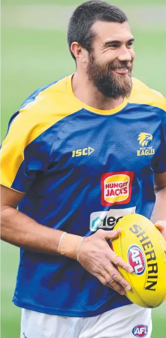  ?? Picture: GETTY IMAGES ?? Eagles spearhead Josh Kennedy is keen to play on next year.