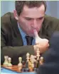  ?? AP ?? Garry Kasparov matches his genius against IBM’s Deep Blue in February 1996.