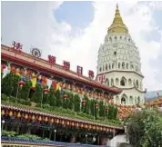  ??  ?? Visit the Kek Lok Si in Penang.