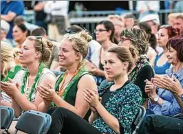  ??  ?? Die Zuhörer gingen nicht nur bei den Openair-konzerten dankbar mit.