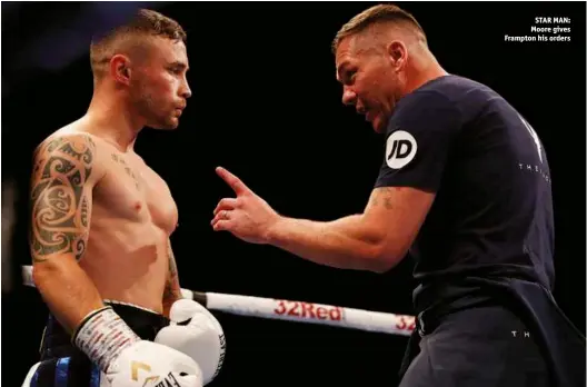  ?? Photo: ACTION IMAGES/LEE SMITH ?? STAR MAN: Moore gives Frampton his orders