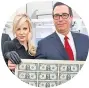  ??  ?? Louise Linton with husband and notes