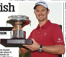  ??  ?? Winner: Rose with his trophy
GETTY IMAGES