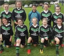  ??  ?? Albion Rovers’ Under-12 girls team.