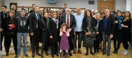  ??  ?? Au centre Jean Marc Pujol maire de Perpignan, à sa gauche Kader Harbi Directeur de la Maison du Vernet