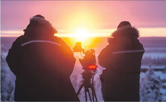  ?? PHOTOS: PROPER TELEVISION ?? All is quiet on the set of True North Calling, a new docu-series focusing on Canadians surviving and thriving in the far North.