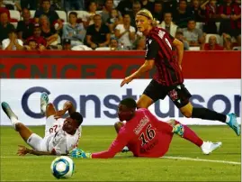  ?? (Photo Patrice Lapoirie) ?? Dolberg avait ouvert le score pour les Aiglons.