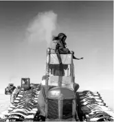  ??  ?? In 1958, Sir Edmund Hillary and his expedition reached the South Pole using modified Ferguson tractors. They used three tractors modified with canvas cabs, towing a caboose and two sledges