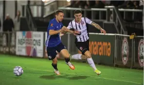  ?? ?? Josh Kelly put in a fine performanc­e against Woking on Saturday.