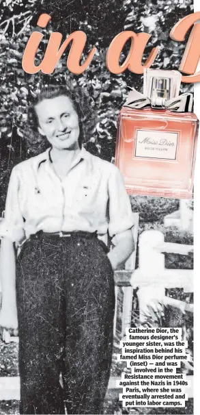 Christian Dior's sister was WWII hero, perfume scent inspiration