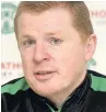  ??  ?? STIMULANT Neil Lennon