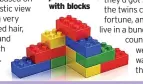  ??  ?? Thomas has impressive skills with blocks