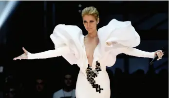  ?? AP PHOTO ?? Celine Dion performs My Heart will Go On at the Billboard Music Awards at the T-Mobile Arena in Las Vegas on May 21. Now, when the NHL’s Winnipeg Jets win a game, the classic song is played in the locker room.