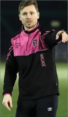  ??  ?? Tom Elmes, the new Wexford Youths Women’s manager.