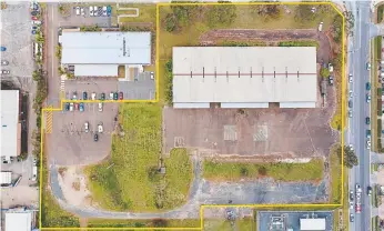  ??  ?? The site at 39-49 Logan River Rd, Beenleigh from the air.