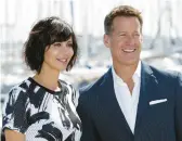  ?? VALERY HACHE/GETTY-AFP 2015 ?? Catherine Bell and James Denton starred in the series “Good Witch,” which has ended.